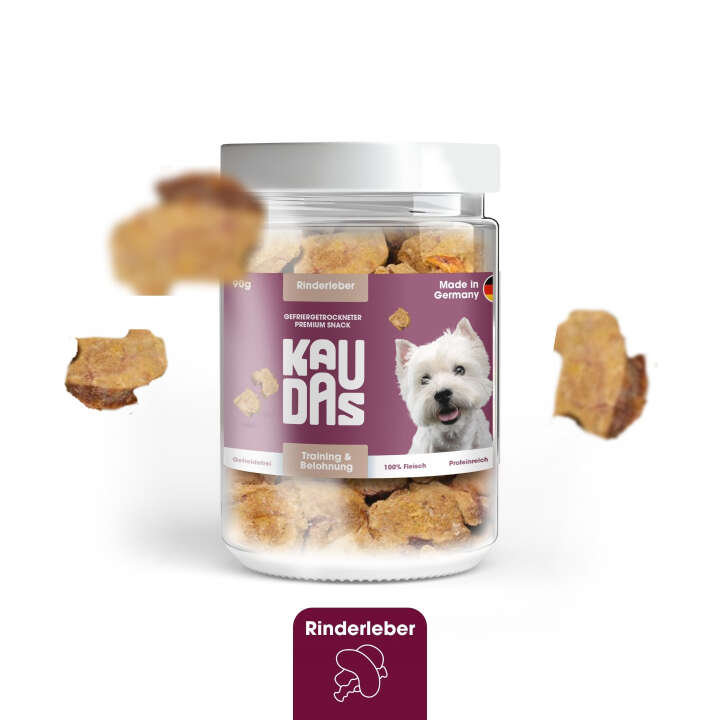 KAUDAS Hundeleckerli RinderleberPur Natursnack